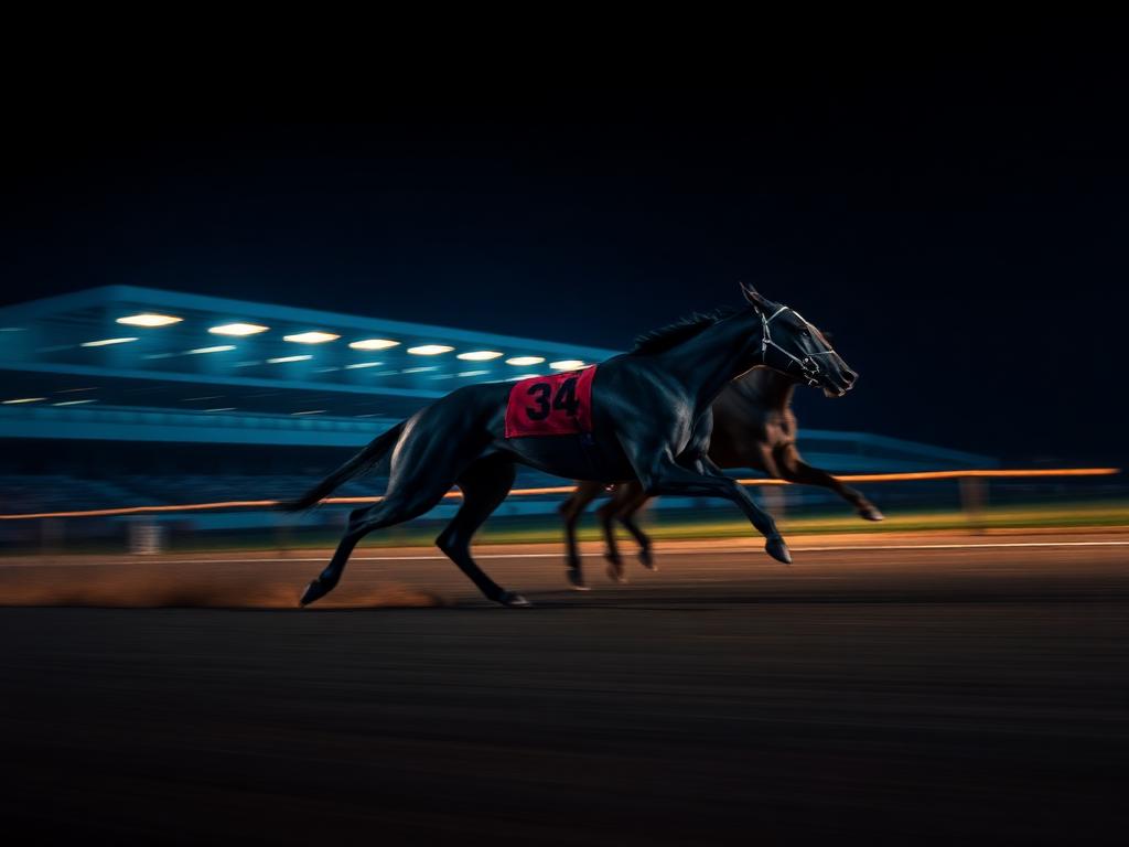 Hounds and thoroughbreds at full stride